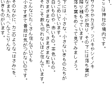 PD
͐_Ђ̋łB

TNJGfAcoLVCmL
Ȃǂ̖؂΂Ảɂ͗t
~ςĂ܂B
t߂ČĂ݂܂傤B

ɂ́AȁAȂ̂
߂Ă܂B
̂AԂ́BF́B
܂܂ȐFƁA܂܂Ȍ`B
ꂱ؂ȂقǏZł܂B

ȂɂZłĂ
ĕi͋CȂ̂łB

̂ȂɁAJĵ悤ȁu͂݁vA
܂AւĂ
̂܂B